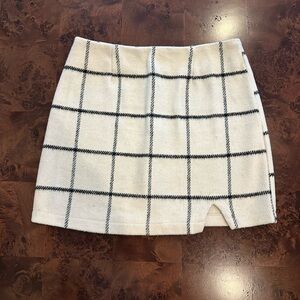 🤍 William B. White Windowpane Plaid Mini Skirt 🤍